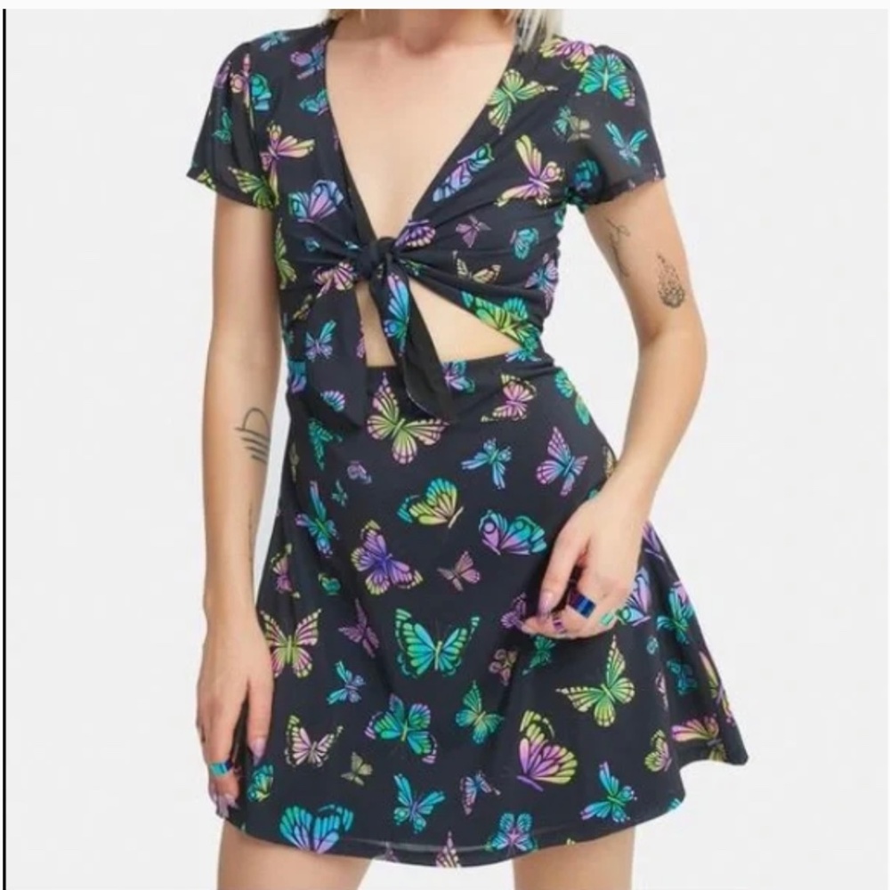 Dolls Kill One of a Kind Butterfly Dress XL NWT